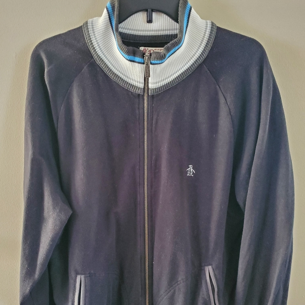 Original Penguin Men's Zip Up Sweater,  Size XL